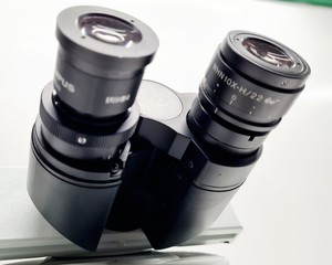 Thumbnail image of Olympus BX61 Microscope System w/ 4 x Objectives and Camera Lab Faulty