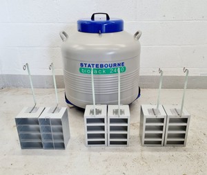 Thumbnail image of Statebourne Cryogenics Biorack 2400 Liquid Nitrogen Storage Dewar TankLab
