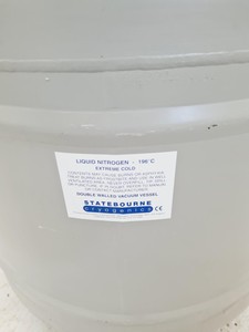 Thumbnail image of Statebourne Cryogenics Biorack 3000 Liquid Nitrogen Storage Dewar Tank Lab