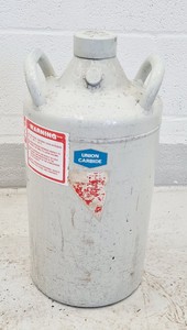 Thumbnail image of Union Carbide Liquified Gas Container Liquid Nitrogen Dewar Lab