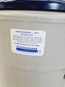 Thumbnail image of Statebourne Biostor Liquid Nitrogen Cryogenic Storage Dewar Tank Lab