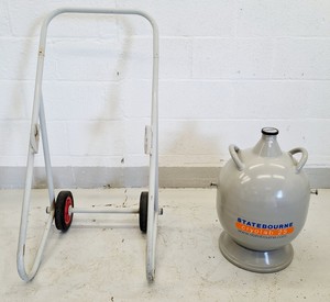 Thumbnail image of Statebourne Cryolab 25 Liquid Nitrogen Dispensing Dewar w/ Trolley