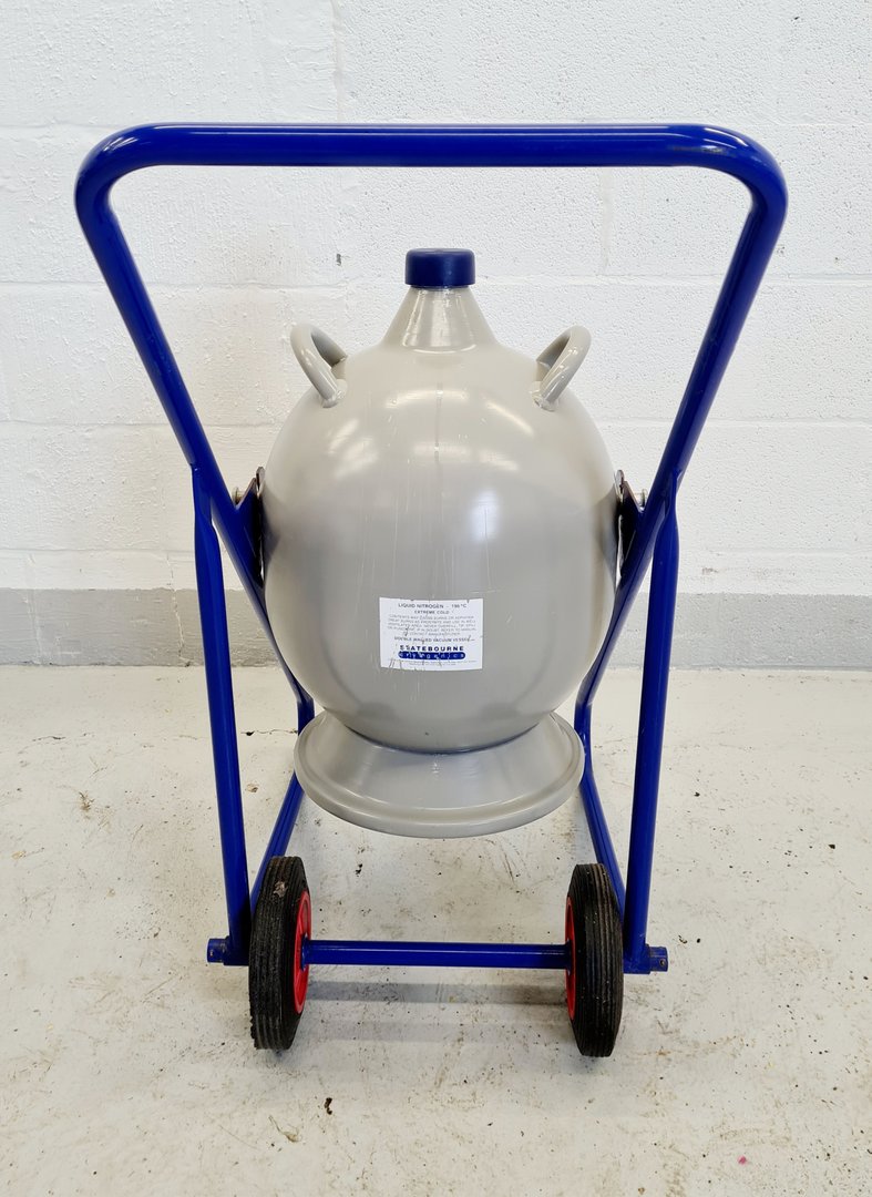 Image of Statebourne Cryolab 25 Liquid Nitrogen  Dewar w/ Trolley Lab