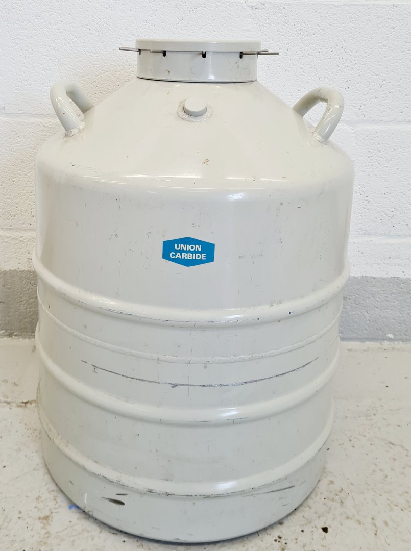 Image of Union Carbide Liquid Nitrogen Refrigerator Sample Storage Dewar Tank