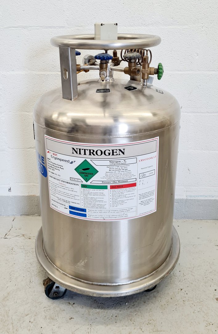 Image of Statebourne Cryostor 120 Liquid Nitrogen Pressure Storage Tank 120l Lab