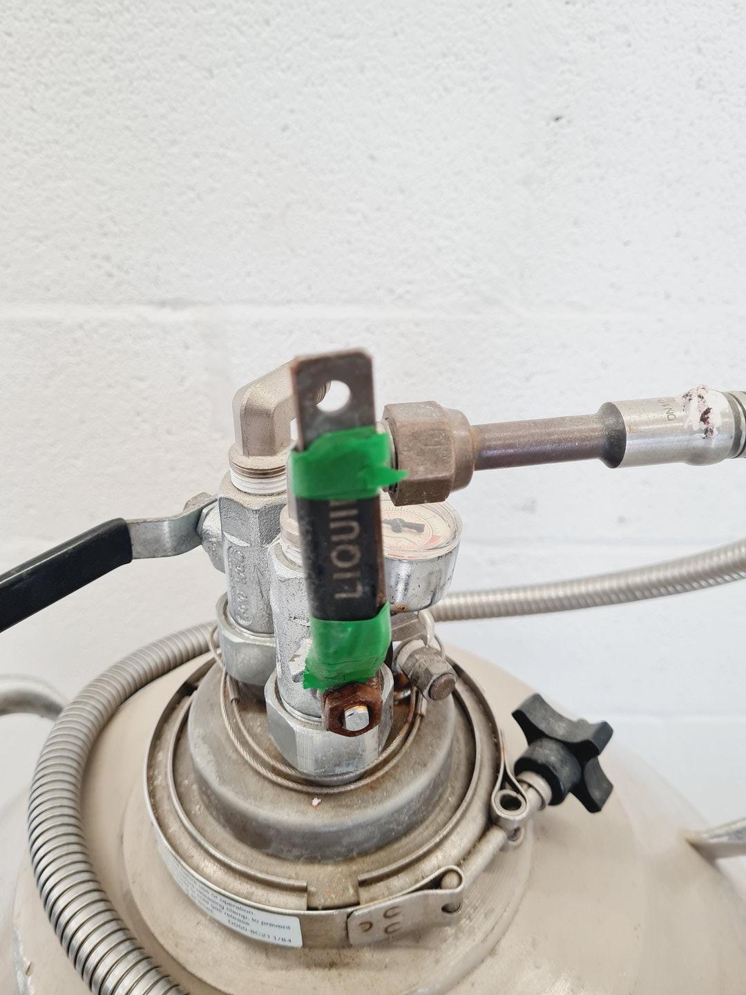 Image of Taylor Wharton 50LD Liquid Nitrogen Storage Dispensing Dewar Tank Spares/Repairs