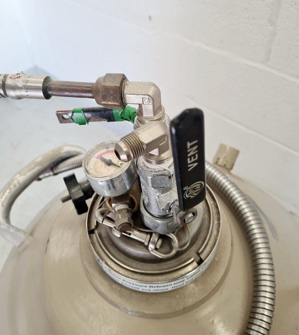 Image of Taylor Wharton 50LD Liquid Nitrogen Storage Dispensing Dewar Tank Spares/Repairs