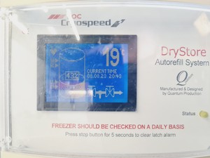 Thumbnail image of BOC CRYOSPEED DryStore 23 Liquid Nitrogen Sample Storage Dewar Faulty