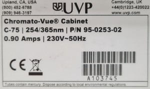 Thumbnail image of UVP Chromato-Vue C-75 UV Viewing Cabinet Lab