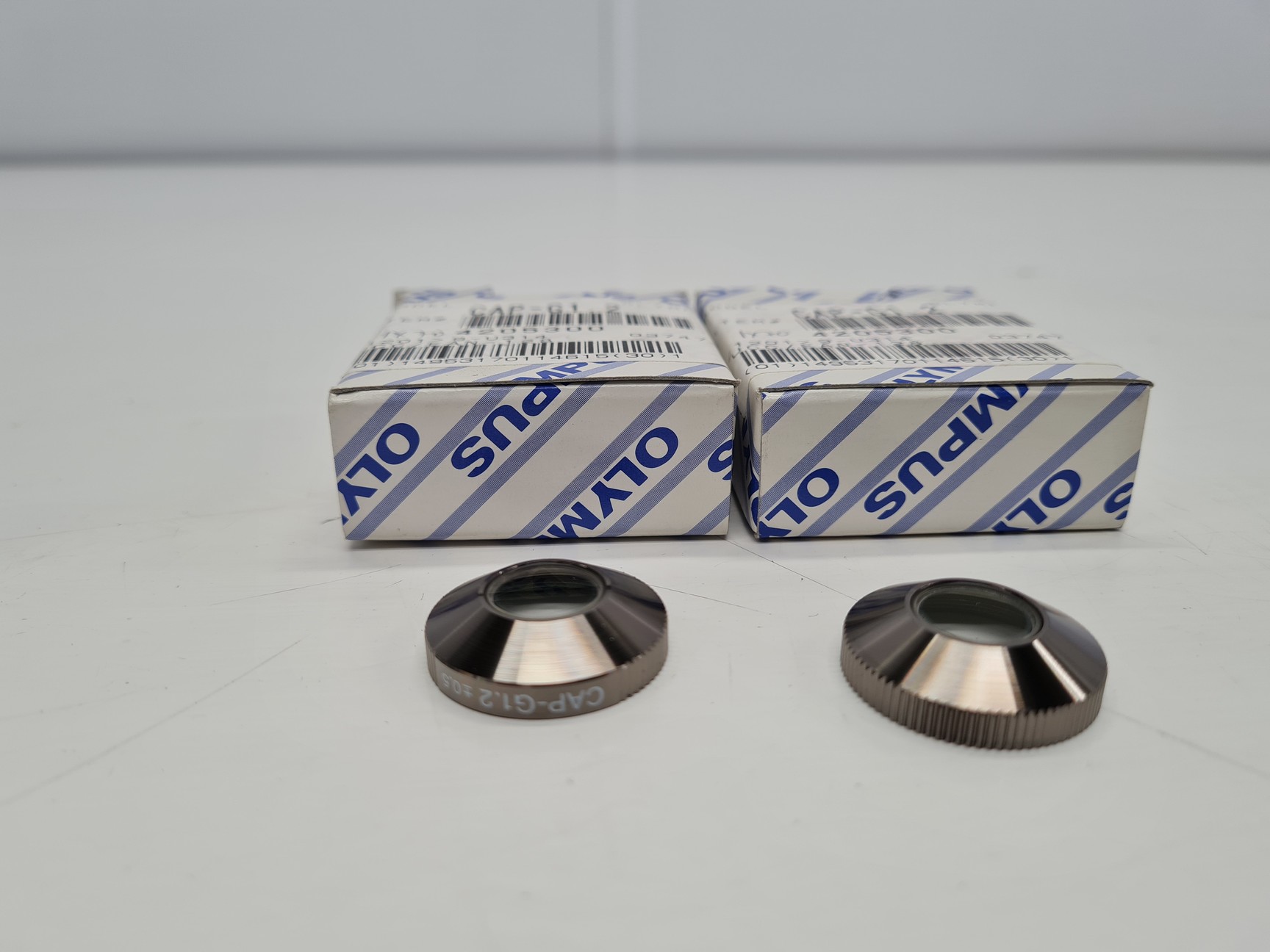 Image of Pair of Olympus Correction Caps Cap-G1.2 LCPlanFL Objectives Lab