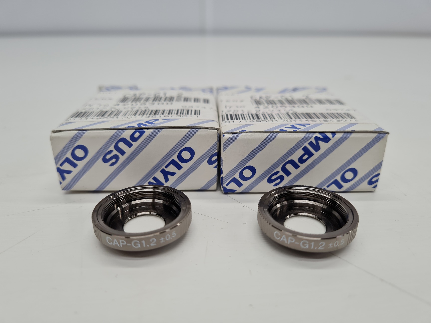 Image of Pair of Olympus Correction Caps Cap-G1.2 LCPlanFL Objectives Lab