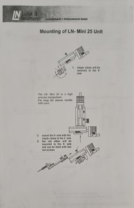Thumbnail image of 3 x Luigs & Neumann LN- Mini 25 Micromanipulators & LN Mini/Comb Controller Lab