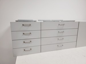 Thumbnail image of Set of Grey Lab Drawers & Cupboards/Cabinets 