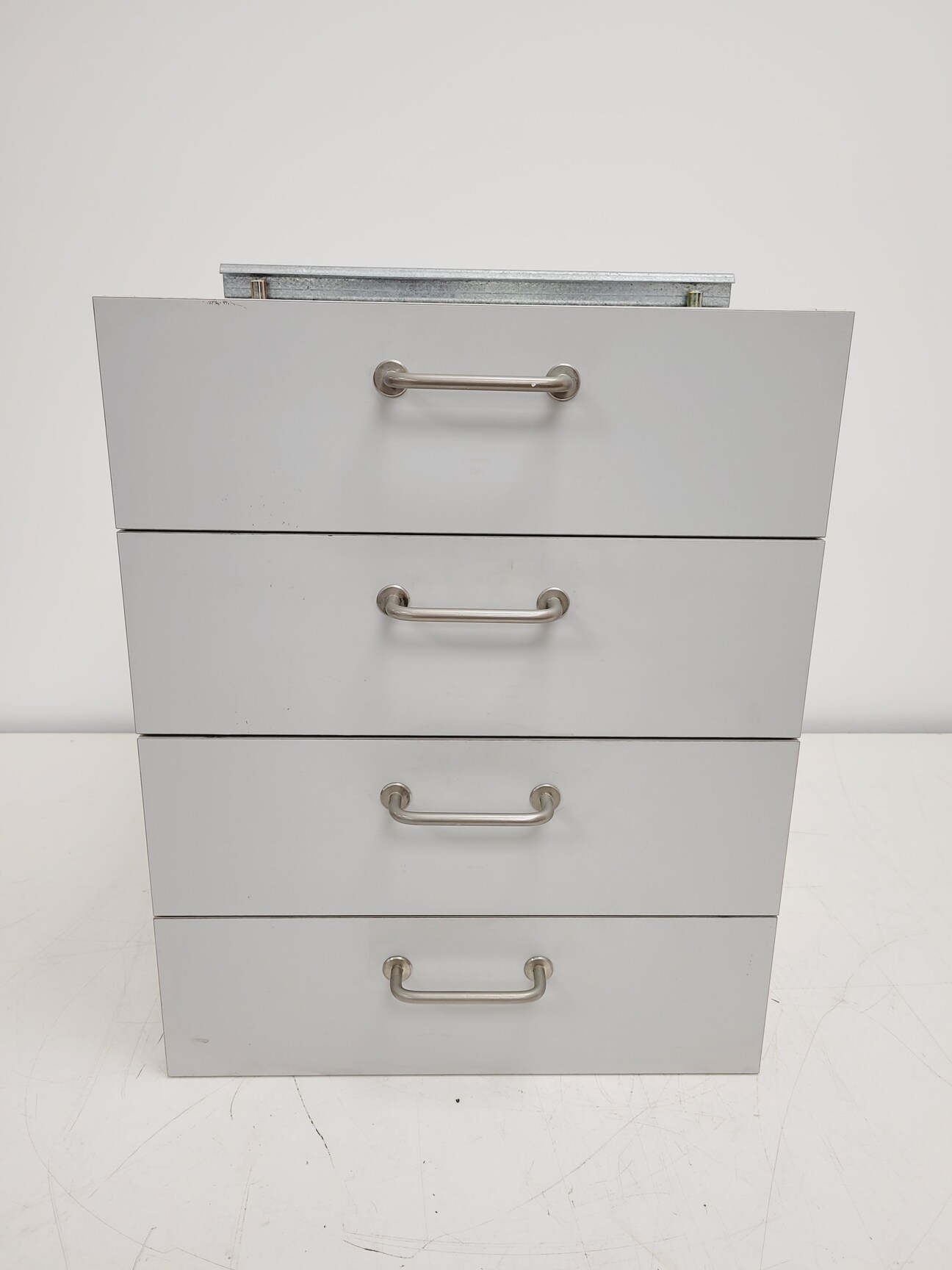 Image of Set of Grey Lab Drawers & Cupboards/Cabinets 