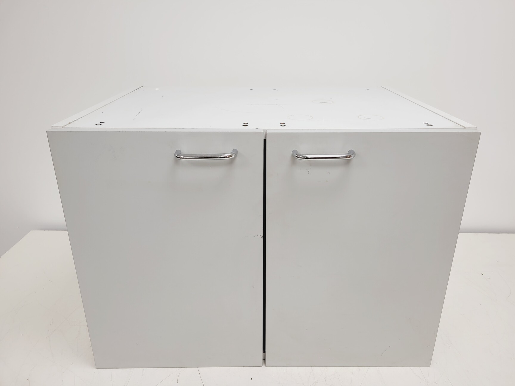Image of Set of Grey Lab Drawers & Cupboards/Cabinets 