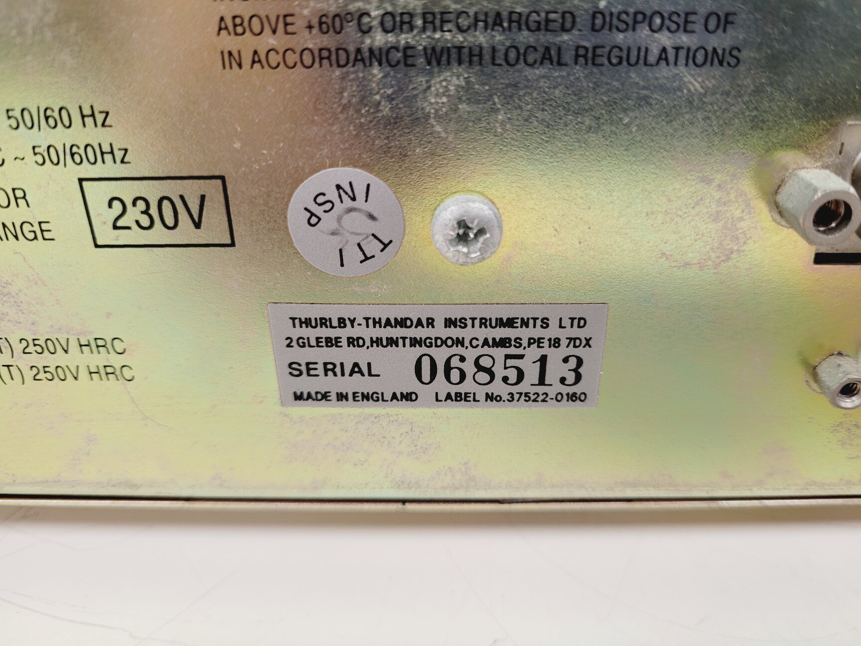 Image of Thurlby/Thandar TTi TG1010 Programmable 10MHz DDS Function Generator Lab