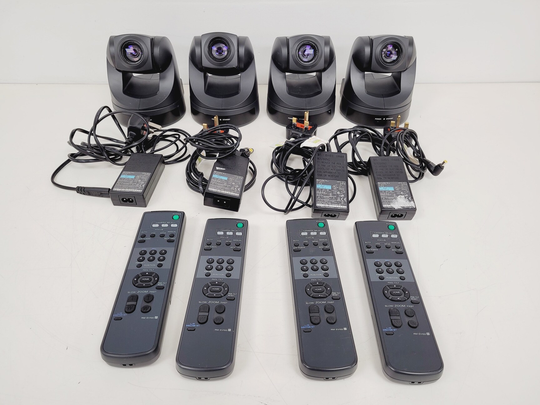 Image of 4 x Sony Colour Video Conferencing Cameras Model - EVI-D70P