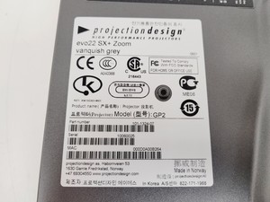 Thumbnail image of Projection Design evo22 SX+ Zoom GP2 Projector Vanquish Grey