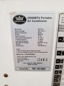 Thumbnail image of Prem-I-Air TC25 MKII Titan Cool 25000 BTU Industrial Spot Cooler Air Conditioner