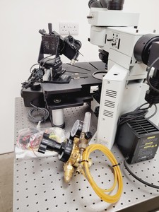 Thumbnail image of Olympus BX51WIF Fluorescence Microscope System w/ Newport Optics Table Lab