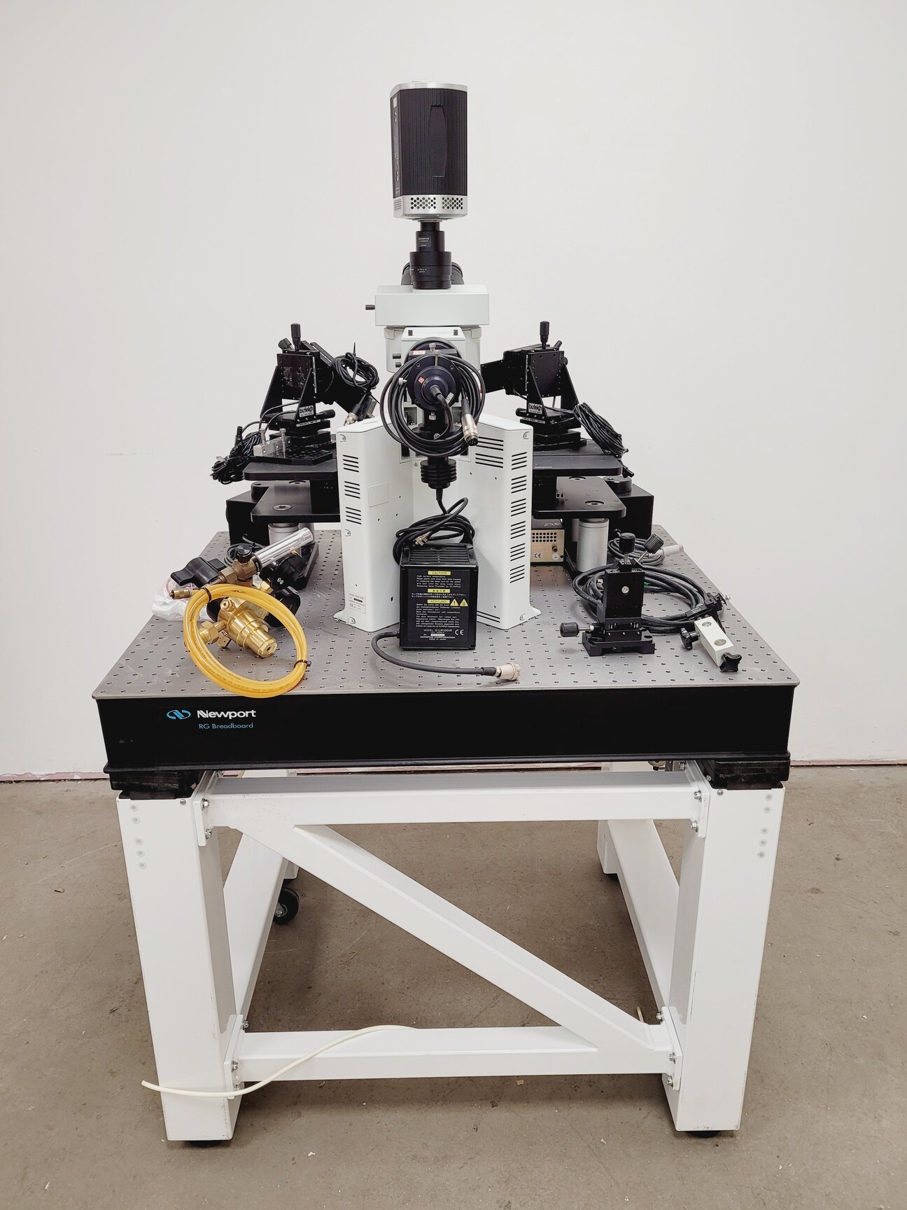Image of Olympus BX51WIF Fluorescence Microscope System w/ Newport Optics Table Lab