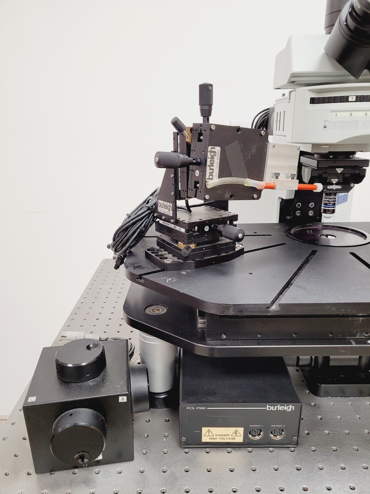 Image of Olympus BX51WIF Fluorescence Microscope System w/ Newport Optics Table Lab