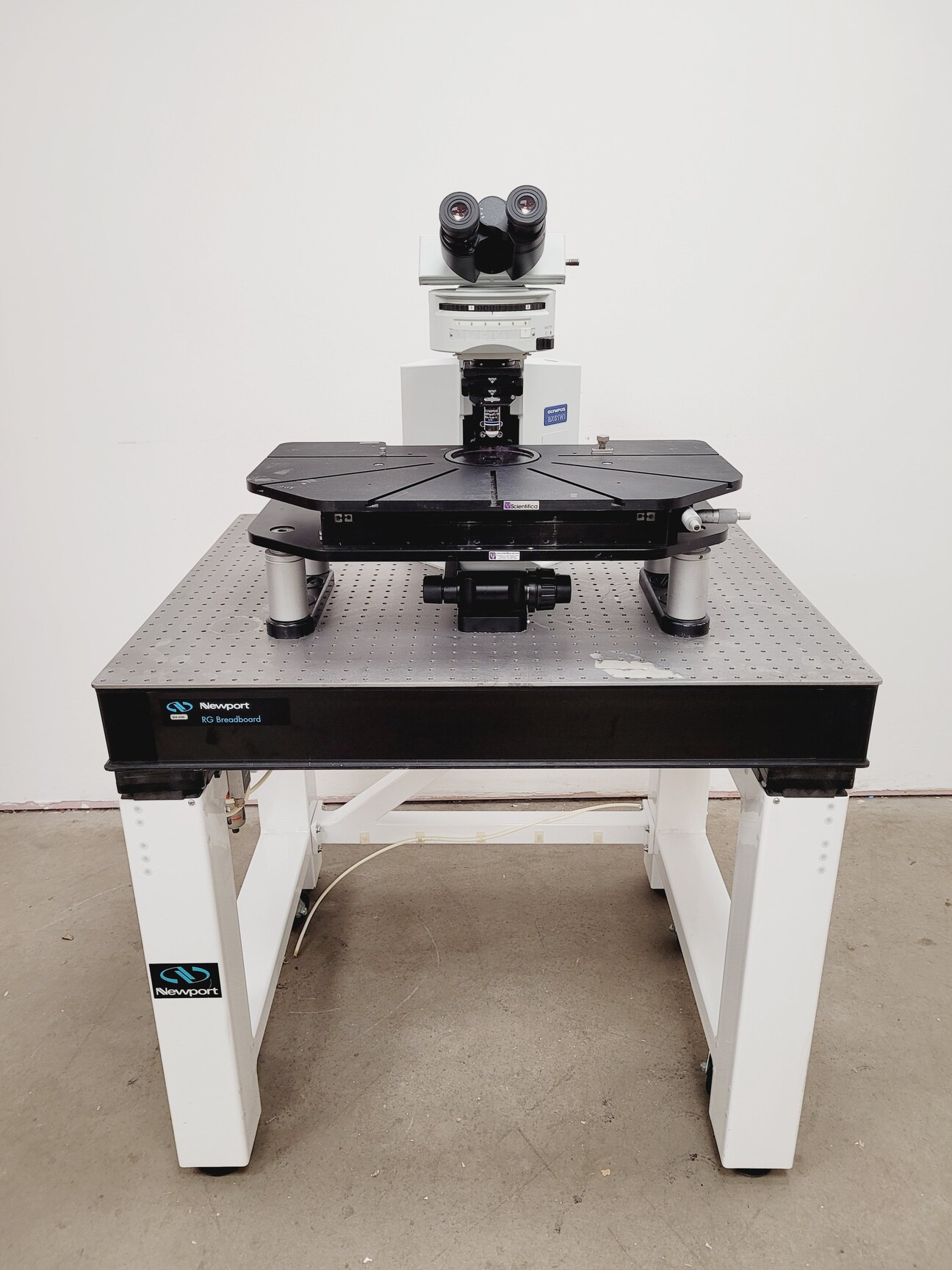 Image of Olympus BX51WIF Fluorescence Microscope System w/ Newport Optics Table Lab