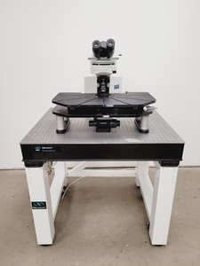 Thumbnail image of Olympus BX51WIF Fluorescence Microscope System w/ Newport Optics Table Lab