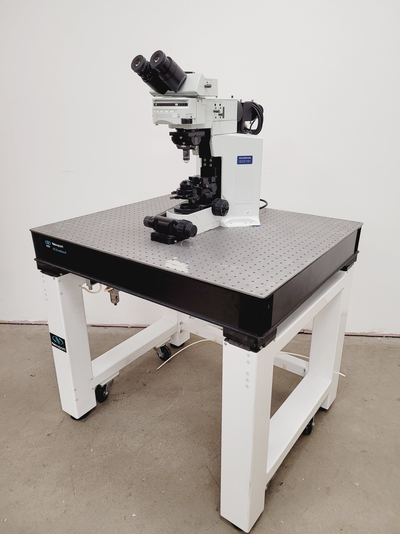 Image of Olympus BX51WIF Fluorescence Microscope System w/ Newport Optics Table Lab
