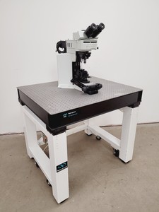 Thumbnail image of Olympus BX51WIF Fluorescence Microscope System w/ Newport Optics Table Lab