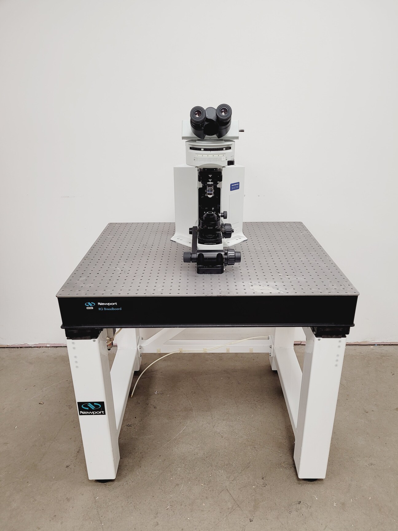 Image of Olympus BX51WIF Fluorescence Microscope System w/ Newport Optics Table Lab