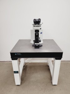 Thumbnail image of Olympus BX51WIF Fluorescence Microscope System w/ Newport Optics Table Lab