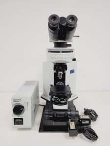 Thumbnail image of Olympus BX51WIF Fluorescence Microscope System with ThorLabs Optics Table Lab