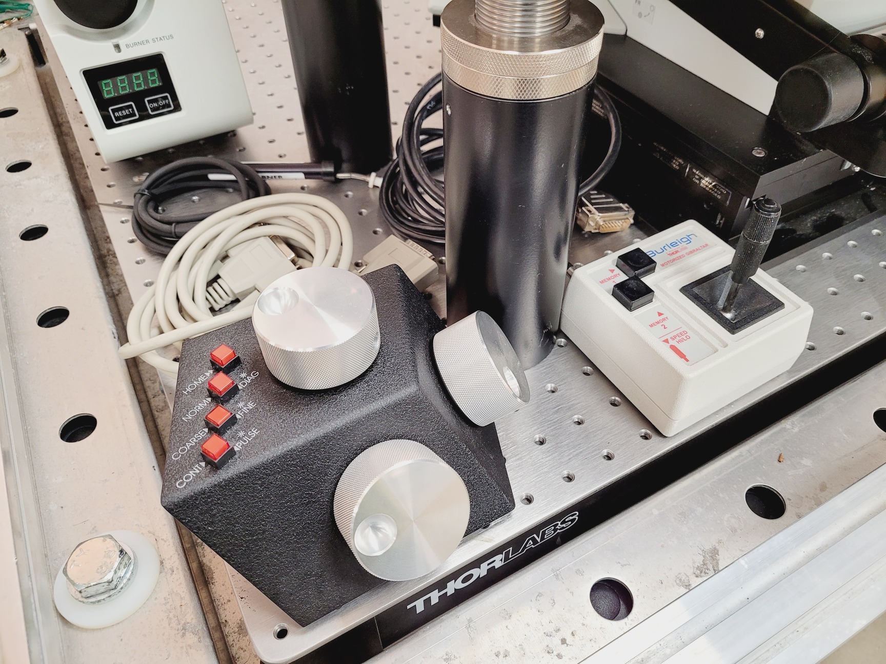 Image of Olympus BX51WIF Fluorescence Microscope System with ThorLabs Optics Table Lab