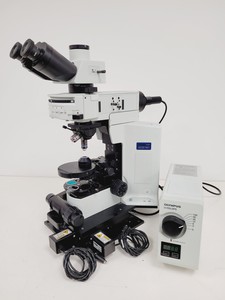 Thumbnail image of Olympus BX51WIF Fluorescence Microscope System with ThorLabs Optics Table Lab
