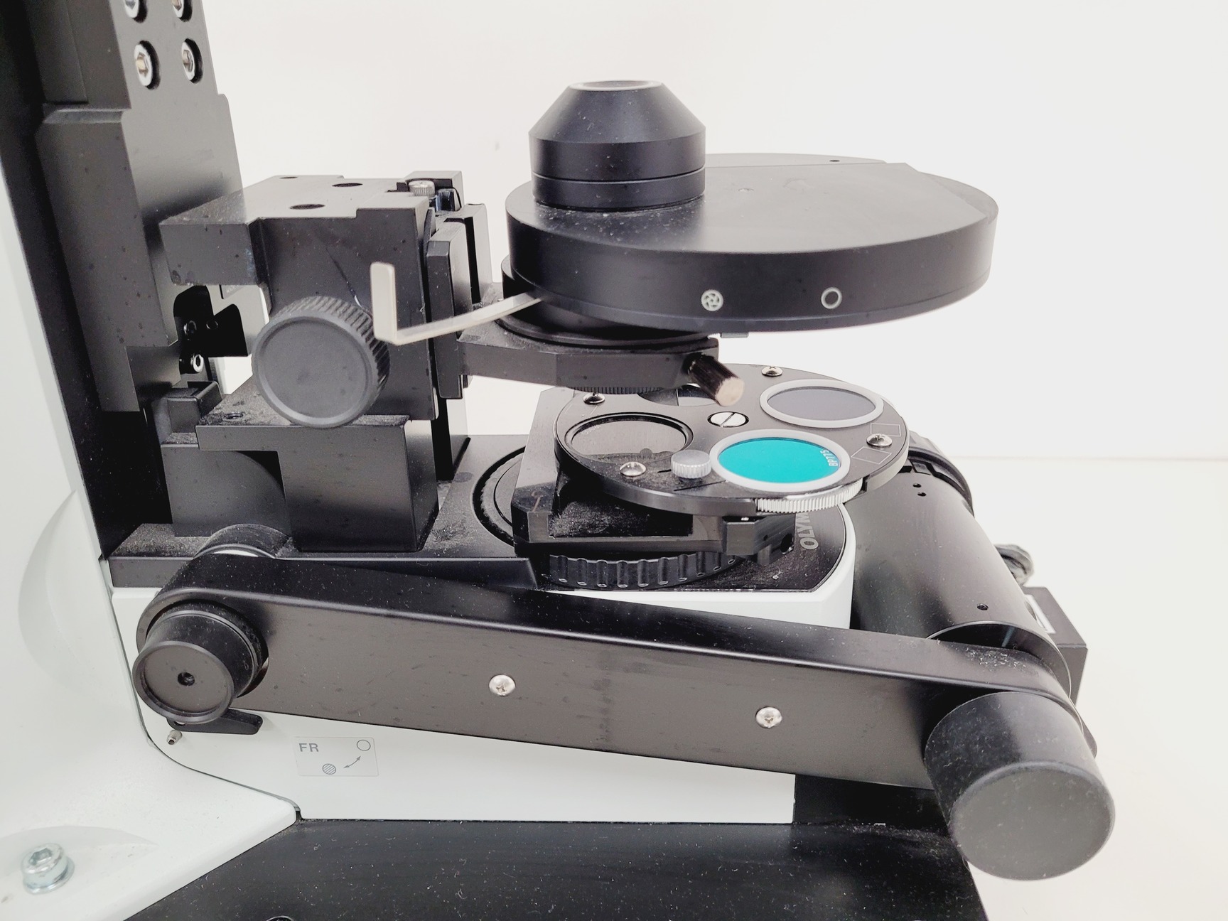 Image of Olympus BX51WIF Fluorescence Microscope System with ThorLabs Optics Table Lab