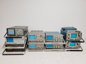 Thumbnail image of Job Lot 9 x Oscilloscopes Hameg Tektronix Hitachi Tenma Philips