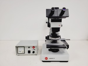 Thumbnail image of Leitz Labovert FS Inverted Microscope with Light Source and 3 x Objectives Lab