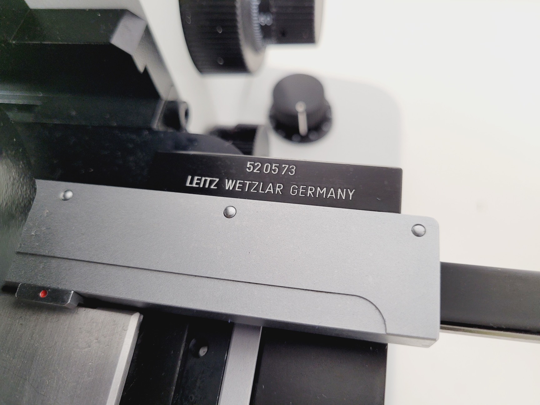 Image of Leitz Labovert FS Inverted Microscope with Light Source and 3 x Objectives Lab