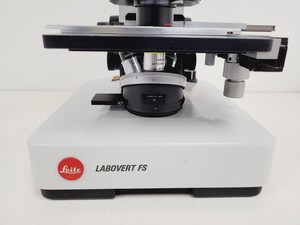 Thumbnail image of Leitz Labovert FS Inverted Microscope with Light Source and 3 x Objectives Lab