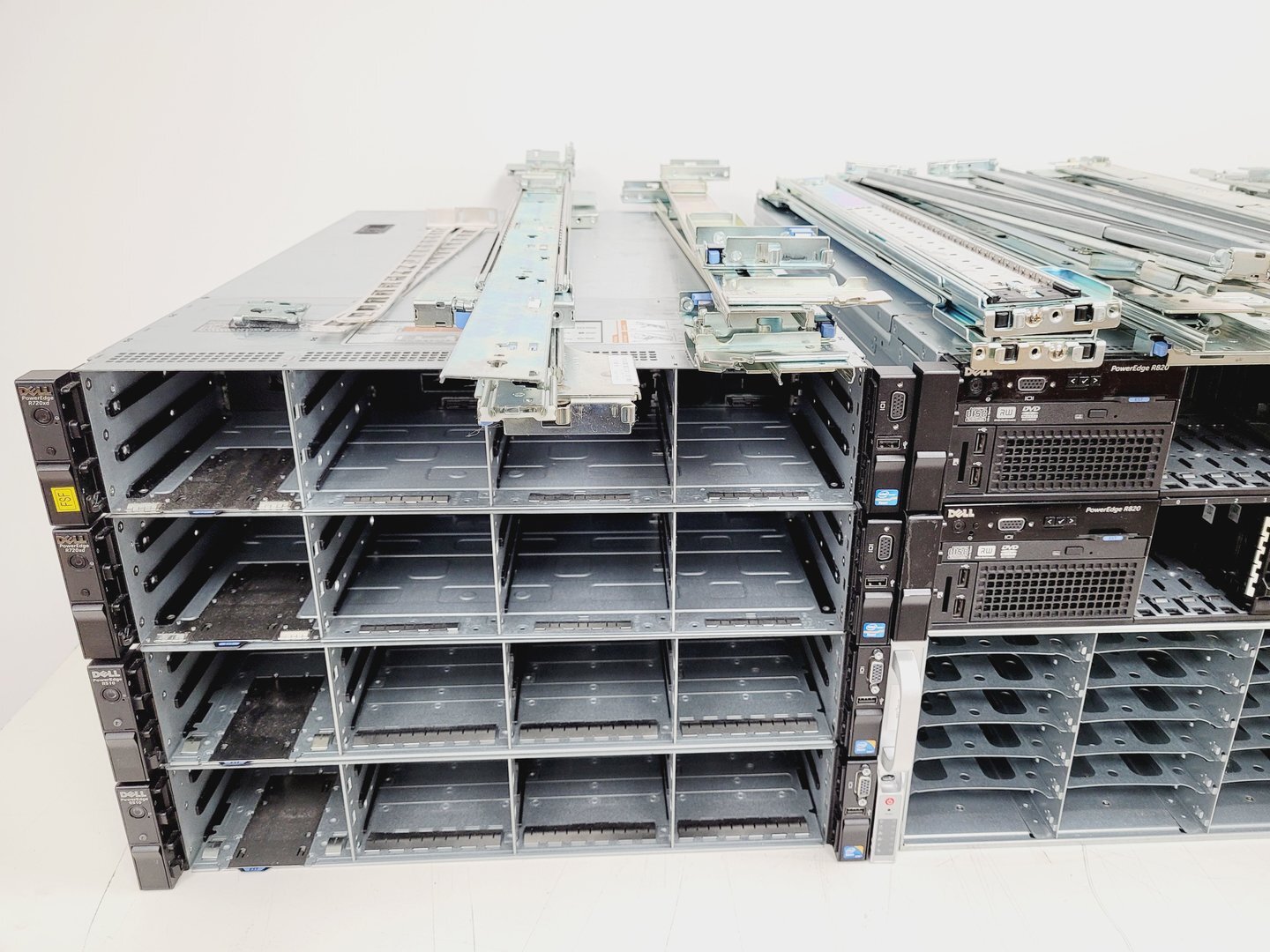 Image of Dell PowerEdge/Supermicro Server Blade Rack Mounting Job Lot - R720xd, 2950