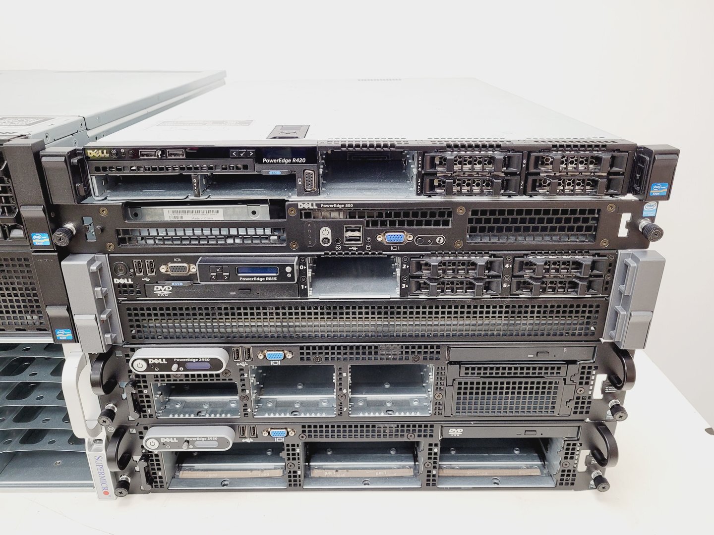 Image of Dell PowerEdge/Supermicro Server Blade Rack Mounting Job Lot - R720xd, 2950