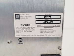 Thumbnail image of Dionex Ion Chromatography System AS-1 ICS-1000 ICS-1100