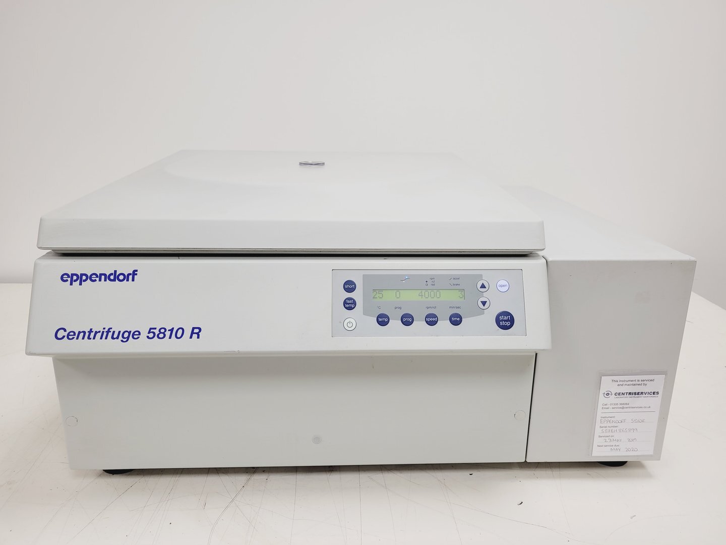 Image of Eppendorf Model 5810R Refrigerated Laboratory Centrifuge Lab