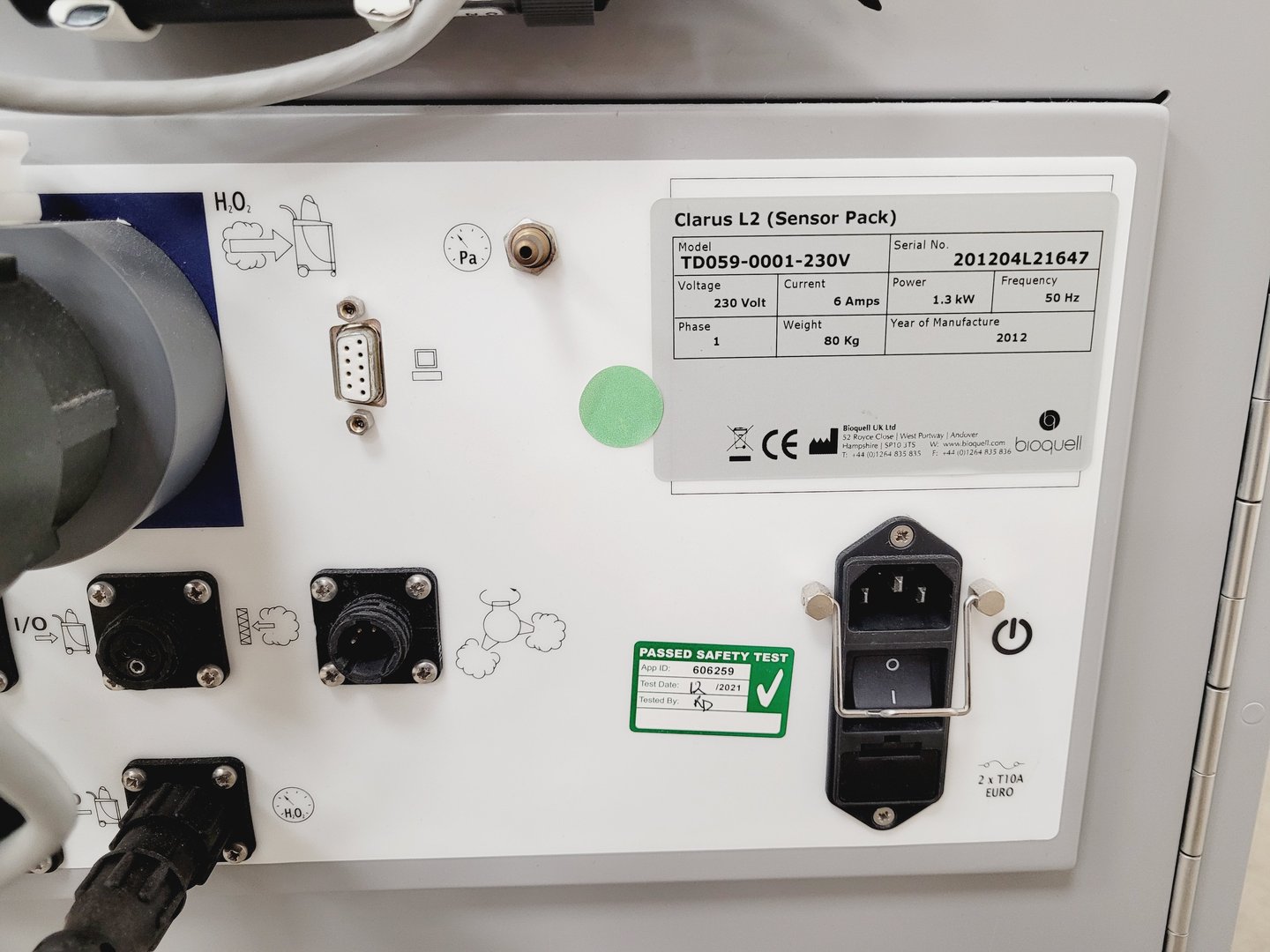 Image of Bioquell Clarus L2 Hydrogen Peroxide Vapor Generator Lab