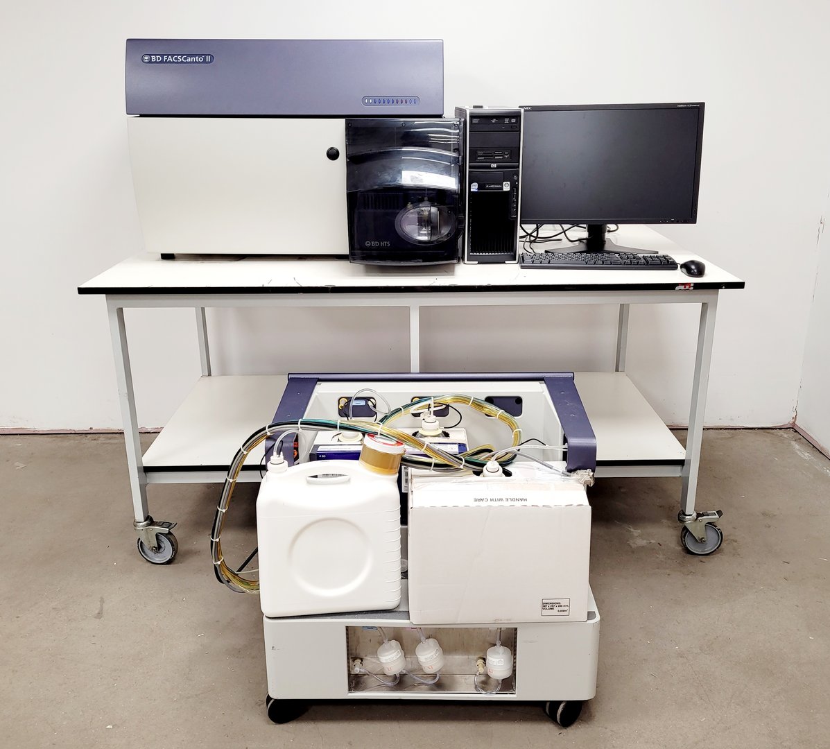 Image of BD Biosciences FACSCanto II Cell Sorter w/ Fluidics Cart & PC Lab