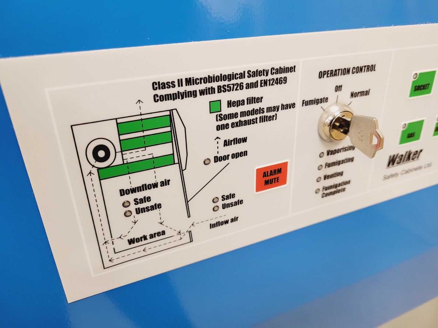 Image of Walker Class 2 II Microbiological Safety Cabinet with Stand Lab