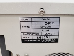 Thumbnail image of Hamamatsu Niro-500 Model - C4430 Near-Infrared Spectrophotometer Lab