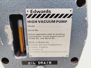 Thumbnail image of Edwards EDM 2 High Vacuum Pump Lab