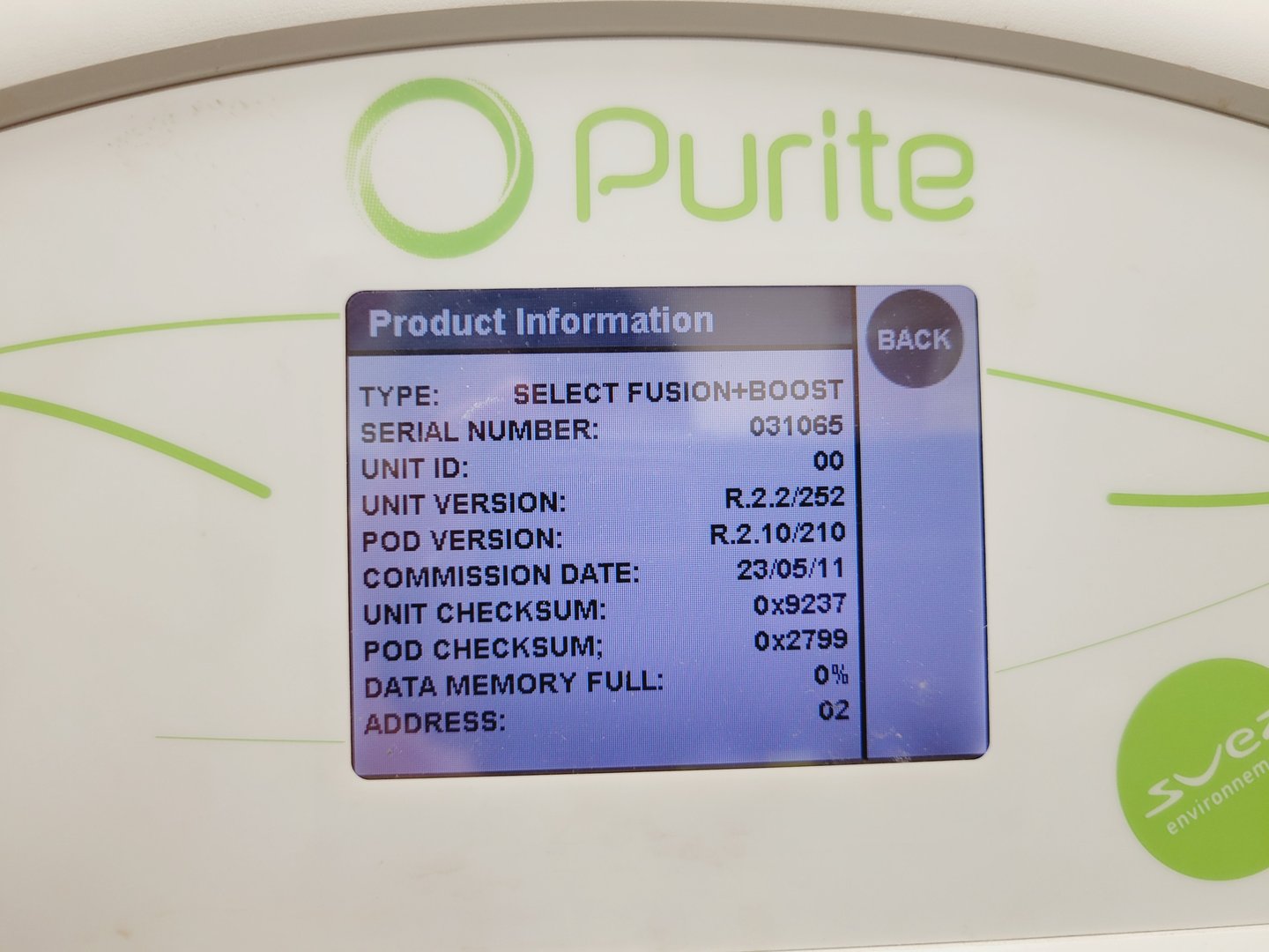 Image of Purite Select Fusion 40/BP Water Purification System  Type - L300410 Lab